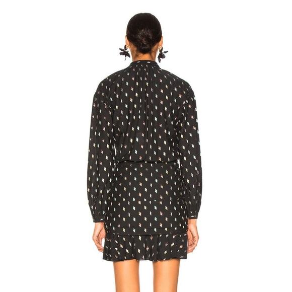 Veronica Beard Alia Metallic Long Sleeve Mini Dress - Picture 2 of 8